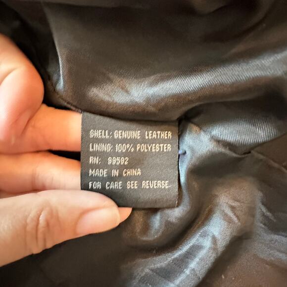 KATIANA COUTURE Genuine Leather Jacket Size XL Biker Indie Classic Hipster Chic - Picture 15 of 16